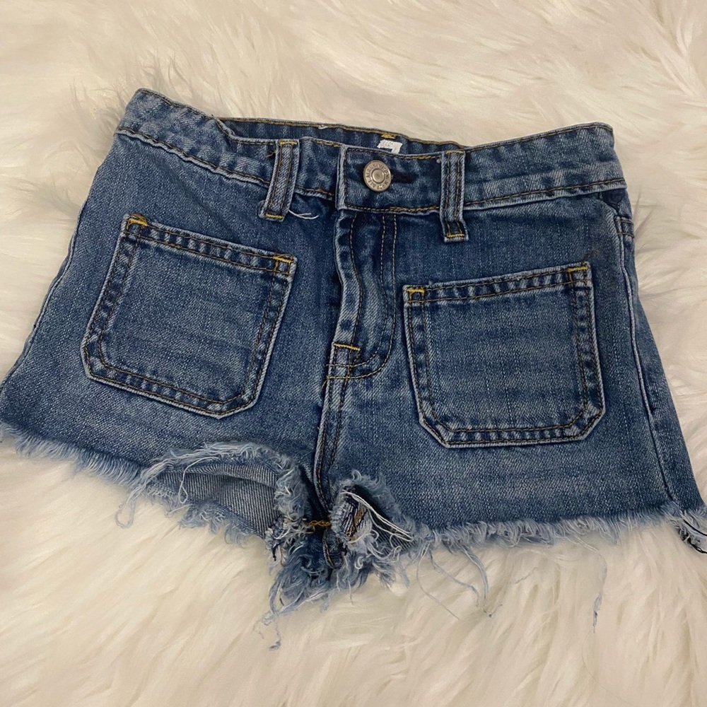 For all man kind little girls Jean shorts size 7